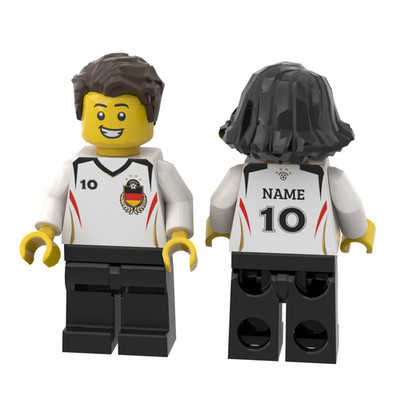 Custom Minifigur: Deutschland Fan Trikot mit individueller Nummer & Name