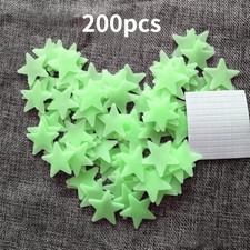 200 Piece Luminous Star Wall Sticker, Easy to Tear and Stick, Suitable for Bedro