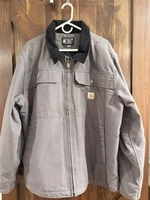Carhartt Washed Duck Insulated Workwear Canvas GVL 104480 Jacket Xl Loose Fit