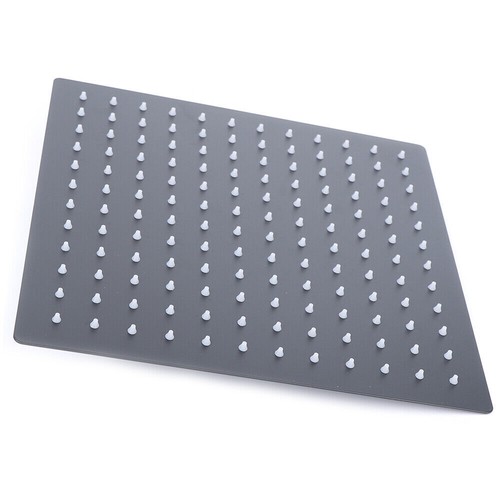 Duschkopf regendusche 30x30 cm schwarz Ultra d nn Kopfbrause Duschhahn Quadrat - Bild 8 von 12