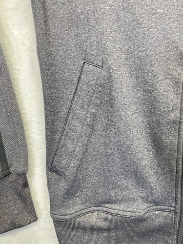 Lululemon Kung Fu Jacket II Men M Heathered Dark Slate Luon w herringbone accent - Picture 4 of 20
