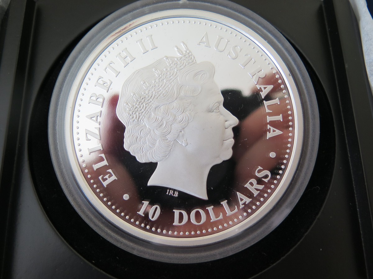 AUSTRALIA 2005, 10oz Silver Proof, $10 Kookaburra - Evolution of