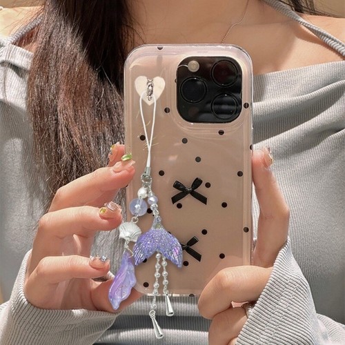 Elegant Mermaids Tail Phone Chain with Stylish Pearls for Trendy Women Ladies - Zdjęcie 3 z 8