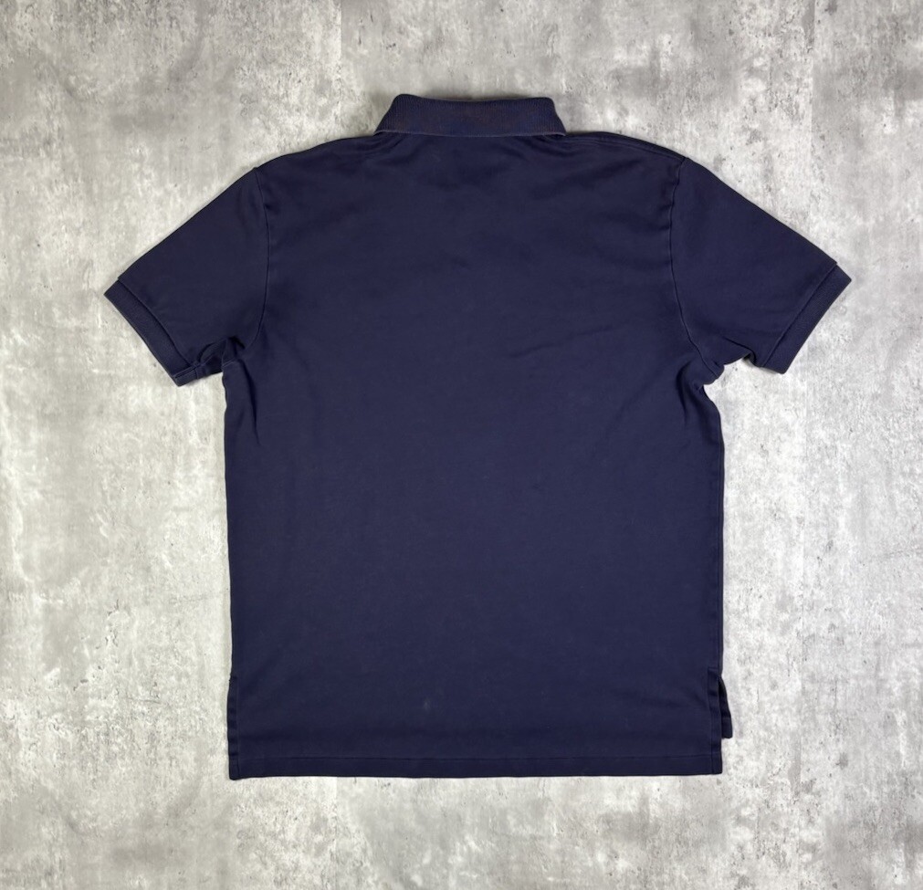 Polo Ralph Lauren blu navy colletto polo taglia L preppy rosso pony