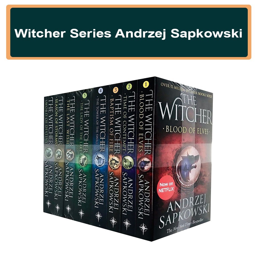 Witcher Series 8 Books Collection Set by Andrzej Sapkowski
