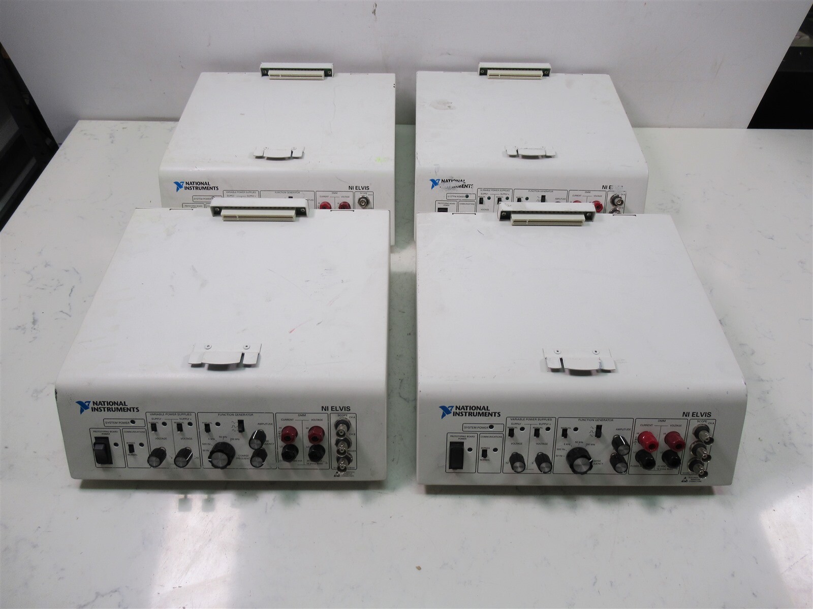 Lot of 4 National Instruments NI Elvis Circuit Prototyping Platform Trainers