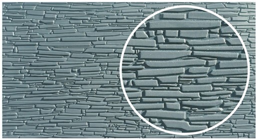Wills SSMP232 Grey Slate Walling x 4 Sheets Model Railway Hobby OO Gauge Plastic