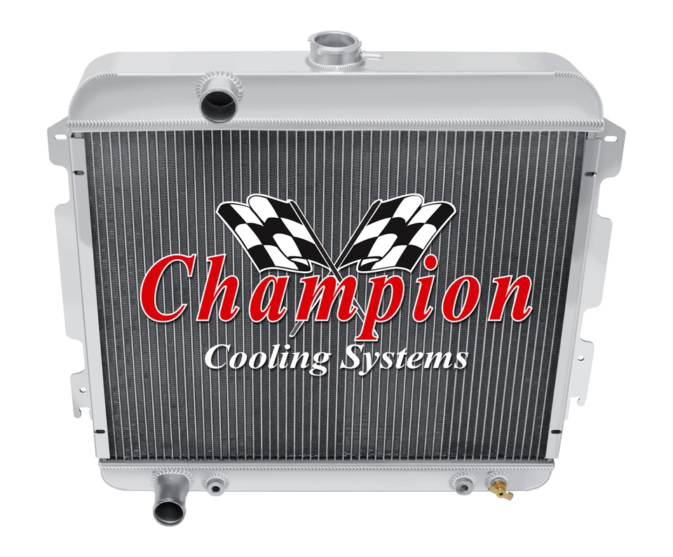 ER Champion 3 Row Radiator for 1967 - 1969 Plymouth Barracuda V8 Engine #CC6769 - Image 3 of 4