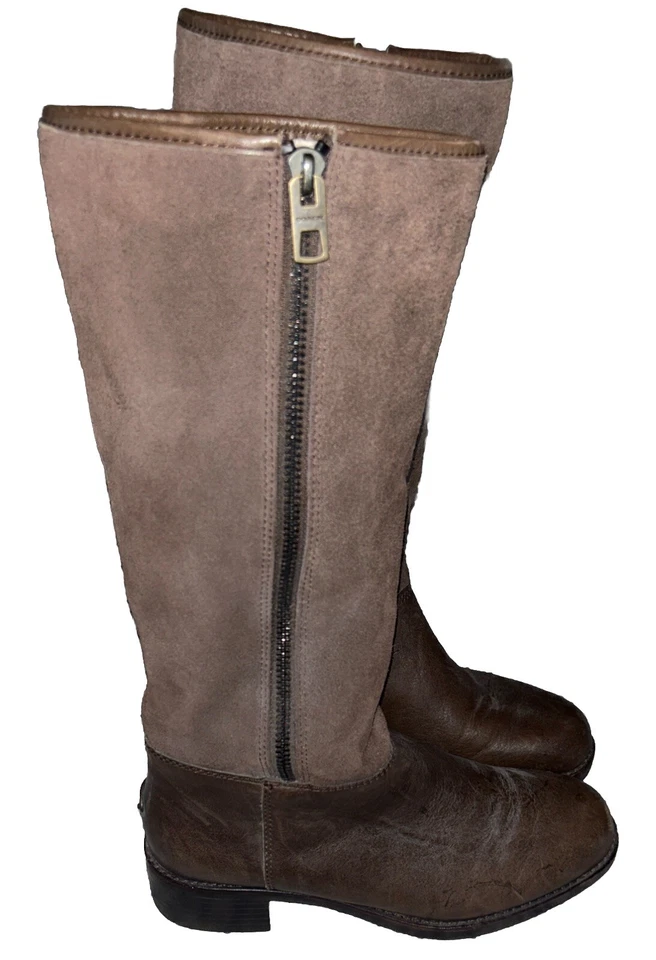 COACH Women's "Bailey" Safari Brown Leather/ Suede Knee High Boot US 8B/EUR 38 - Image 2 of 4