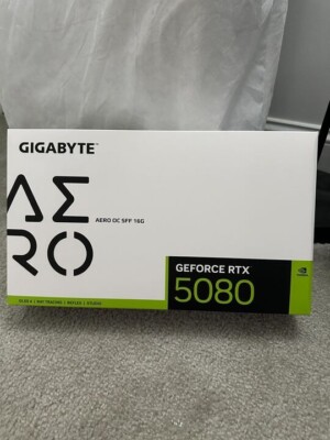 Gigabyte GeForce RTX 5080 AERO OC 16G Graphics Card - 16GB GDDR7
