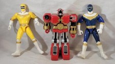 Vintage 1996 Bandai Mighty Morphin Power Rangers Zeo Lot Red Battlezord Yellow