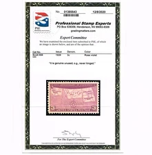 EXCEPTIONAL GENUINE SCOTT #858 MINT PRISTINE OG NH PSE CERT GRADED XF-SUPERB 95