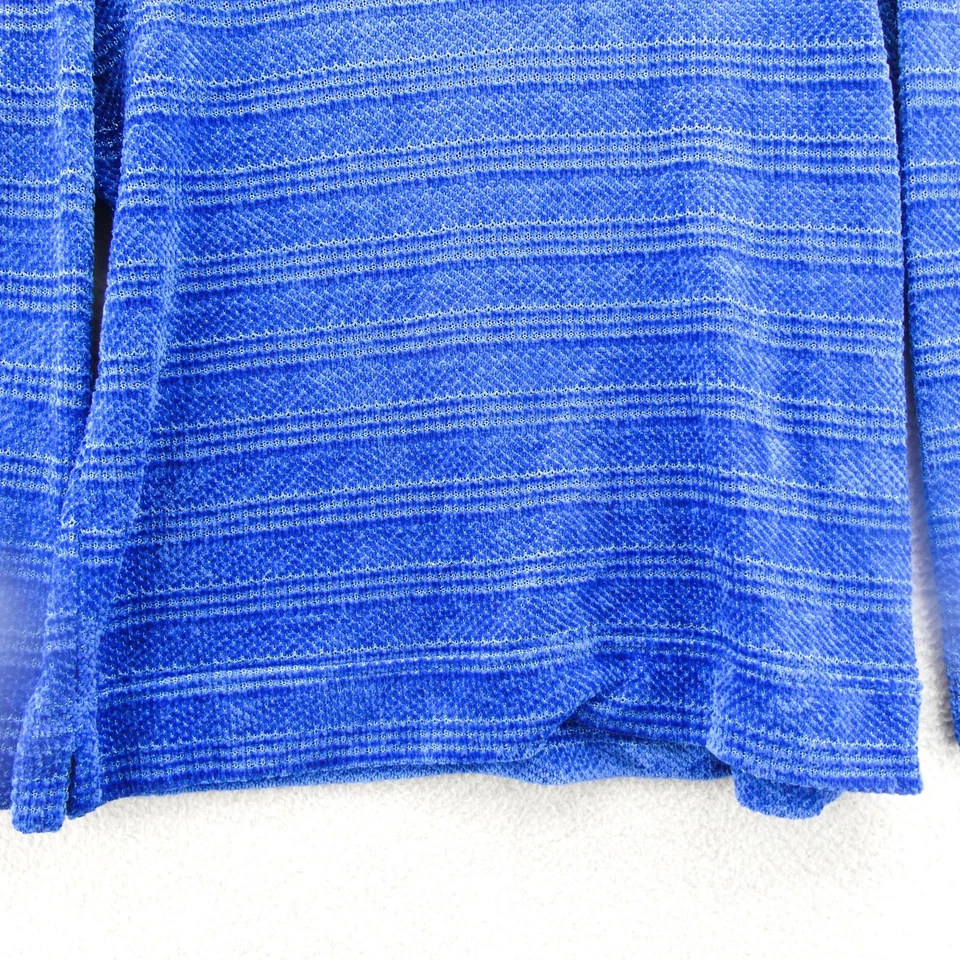 Suéter Rafaella PL Mujer Grande Pequeño Azul Cuello Simulado Tejido Manga Larga Pullover Foto 2 de 4