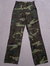 Vintage Five Brother Camo Pants Women's 25x29 Mid Rise Faded Military USA Made