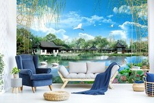 3D Beautiful Gazebo 724RAI Wallpaper Mural Self-adhesive Removable Sticker Amy