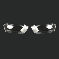 Left+Right Headlight Lens Headlamp Shell Cover Transparent For Audi Q3 2012-2015