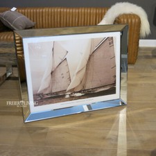 Spiegelrahmen Segelyacht Segelschiff Maritim Sylt Wandbild Sepia Fotografie nord