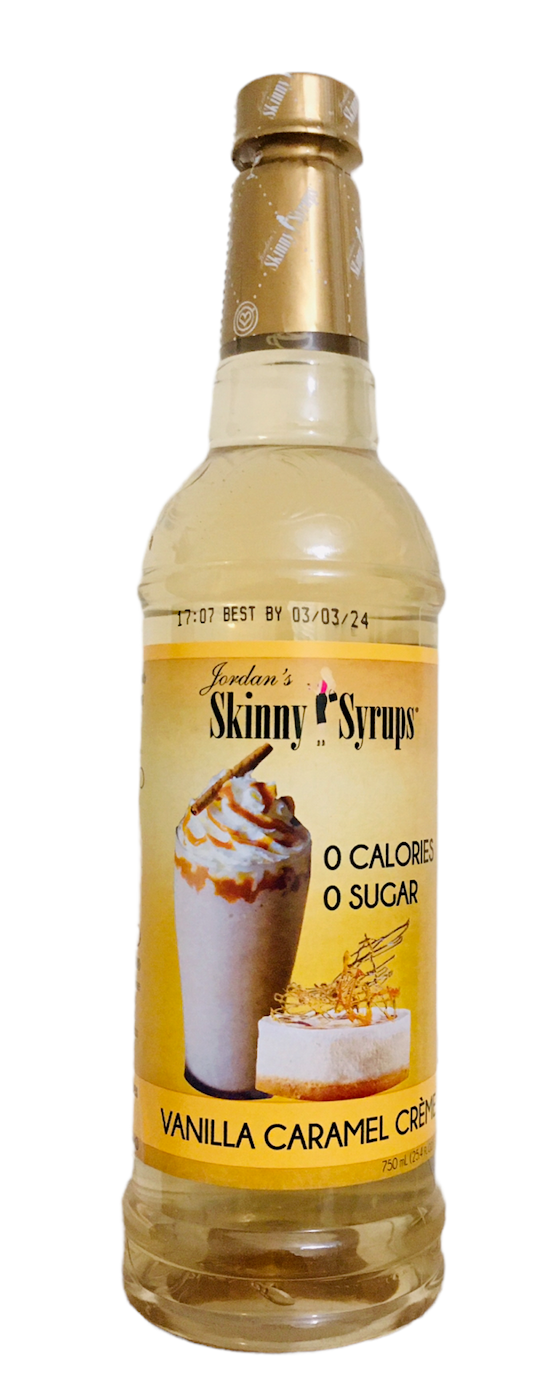 Jordan's Skinny Syrup Vanilla Caramel Creme Sugar & Calories Free