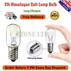 Himalayan Salt Lamp Screw Bulbs Set Clear Glass Pygmy LED Bulb E14 90 Lumen 15W