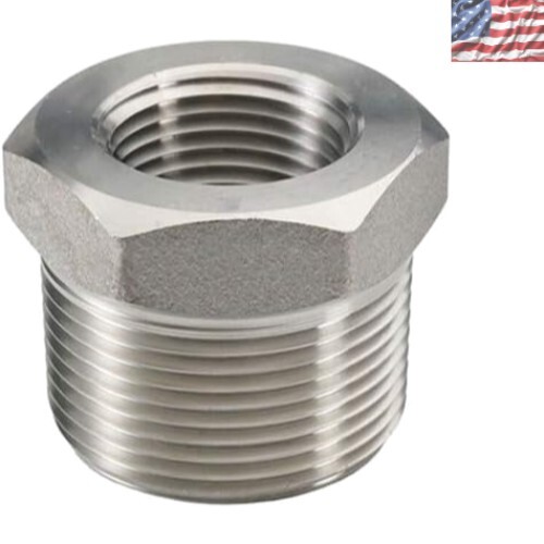 High-Pressure 3/4" Male to 1/2" Female Stainless Steel Pipe Reducer Fitting