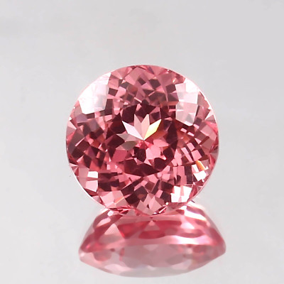 AAA 9X9 MM Natürlicher Ceylon Padparadscha Saphir Lose Runde Edelstein Schliff