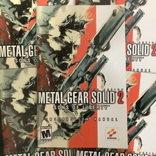 Metal Gear Solid 2 Sons of Liberty PS2 PlayStation 2 Instruction Manual Only