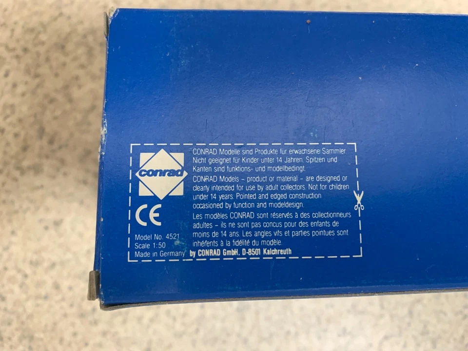 Volvo FS7 Intercooler Semitrailer with container 1:50 diecast model Conrad - Image 3 of 3