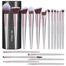 BS-MALL Makeup Brush Set 18 Pcs Premium Synthetic Foundation Powder Concealers