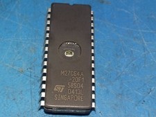 M27C64A-20F1, IC EPROM 8K x 8 bit, 28 pin, DIP  Location E14 