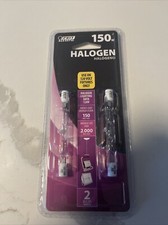 2 Pack FEIT Electric Halogen Light Bulb 150 Watts for 120 Volt Fixtures SEALED 
