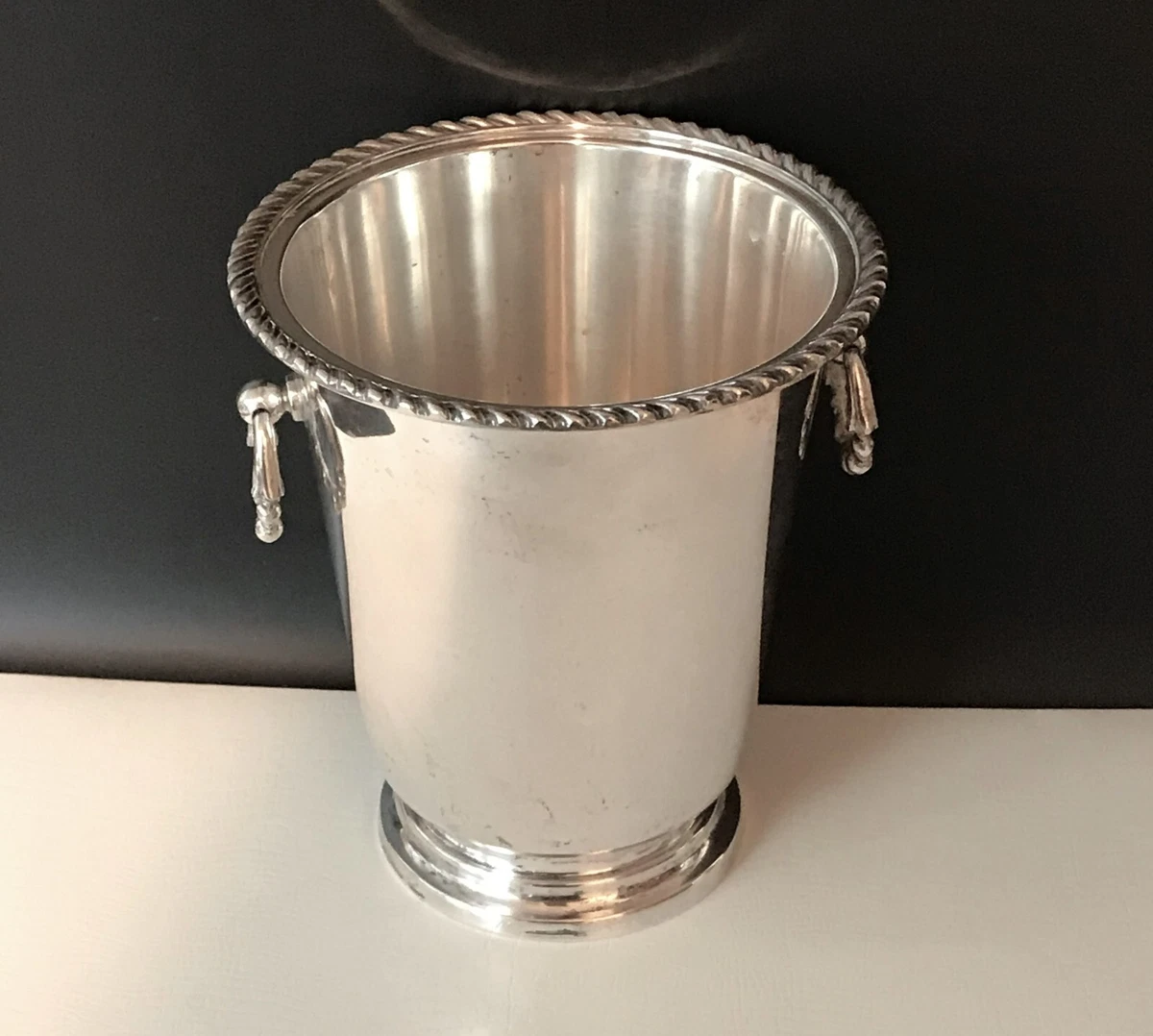 Small silver cheap ice bucket
