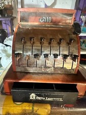 Vintage Little Learners 1960 Red Metal Toy Cash Register