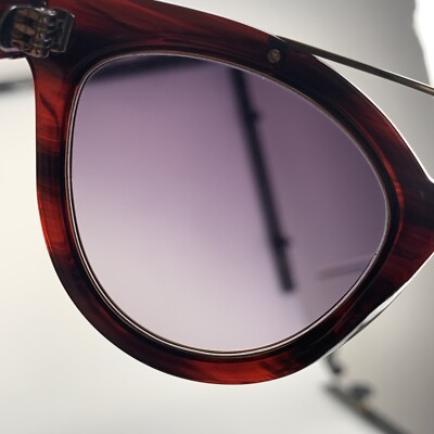 Derek Lam Sunglasses mod. Tessa Red Cat Eye Gold Brow Bar  display picture 1