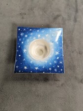 Hand Painted Stars Gien France Bougeoir  Candlestick Holder Table Home Decor