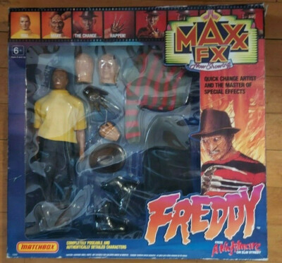 Maxx FX Freddy Krueger A Nightmare on Elm Street Action Figure face By Matchbox