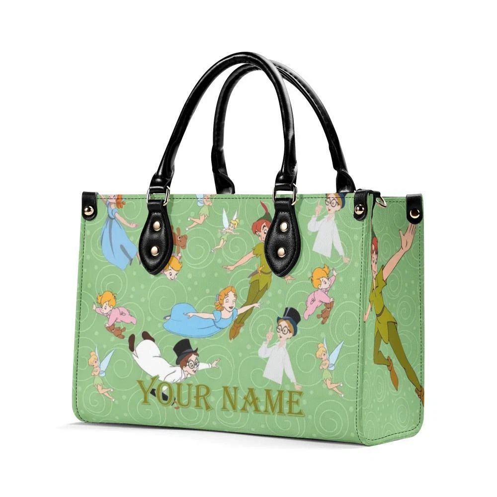 Personalized Peter Pan New Version-Luxury Women PU Leather Handbag, Gift for