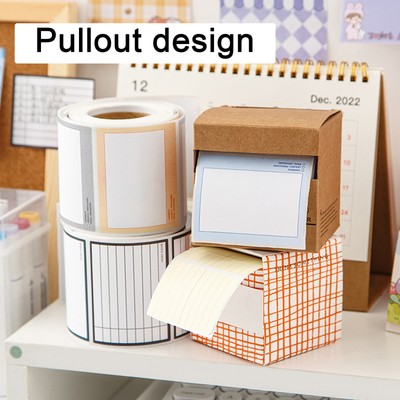 School Note Pad Mini Sticky Roll Ink-proof Paper Peelable Pulling Type Memo