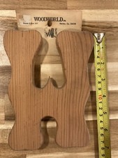 Vintage, Large 7  Wooden Alphabet Letter  Z  . NEW