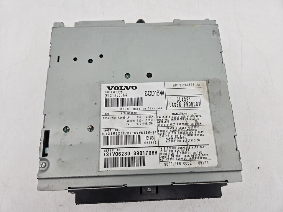 Volvo V50 AM FM 2009 reproductor de CD MP3 receptor de radio 31266764 fabricante de equipos originales Foto 2 de 4