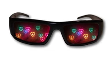 Alternative Imagination Diffraction Heart Glasses - See Hearts at a Rave, Hol...