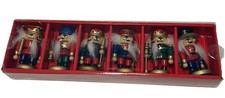  6  Hand Painted Wooden Nutcracker Soldier Christmas Ornaments Macy  s