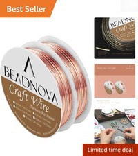 Soft Temper 20 Gauge Tarnish Resistant Copper Wire for Crafting Jewelry, 6m
