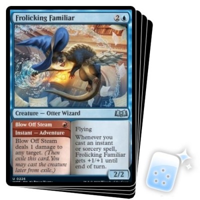 FROLICKING FAMILIAR X4 Wilds Of Eldraine WOE Magic MTG MINT CARD