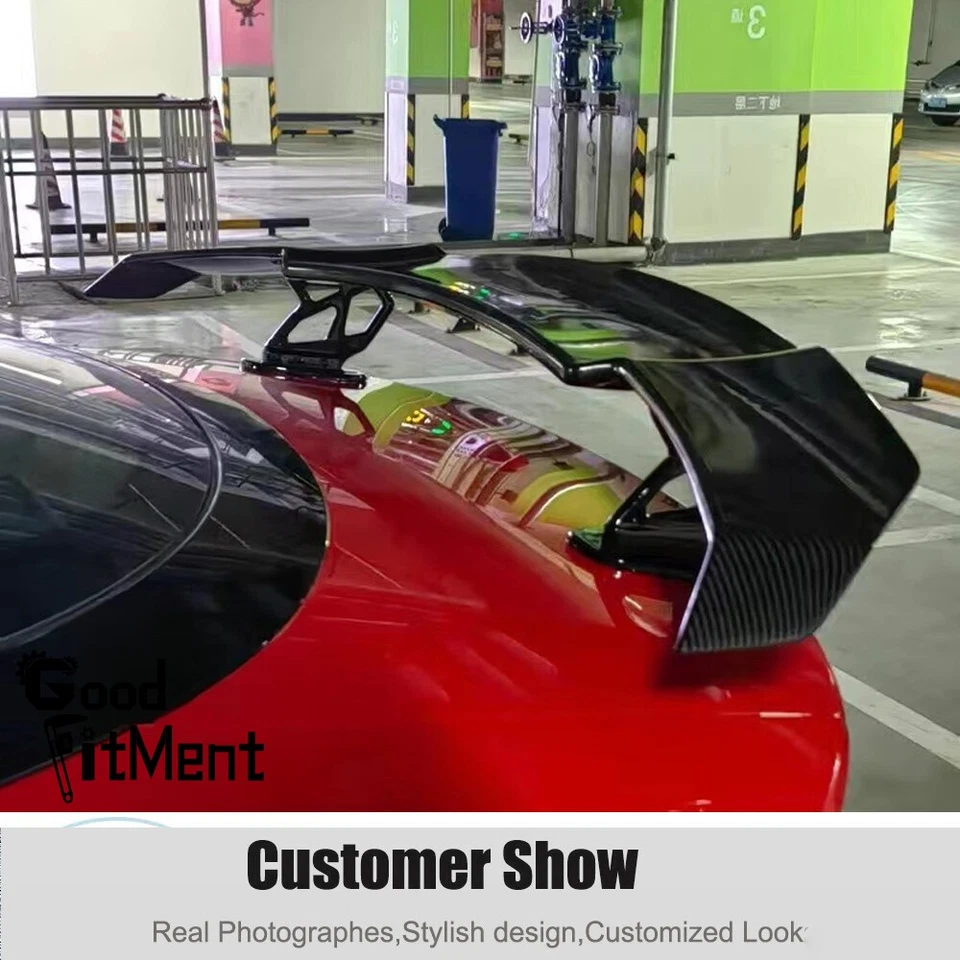 For Volkswagen Beetle Carbon Fiber 55" Rear Trunk Spoiler GT Style Racing Wing Foto 4 de 4