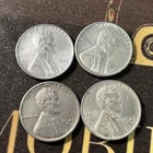1943 1C Lincoln Cent Lot Of 4