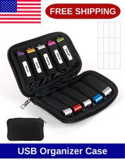 Flash Drive Case USB Storage Case 10 Slots, Portable Thumb Drive USB Holder