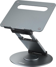 Telescopic 360 Rotating Laptop Stand for Desk Adjustable Height Swivel