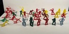 Vintage Lot  31 Cowboy & Indian & Frontiersman Figures, 2”-3”  Some Tim-Mee Toy — photo 1
