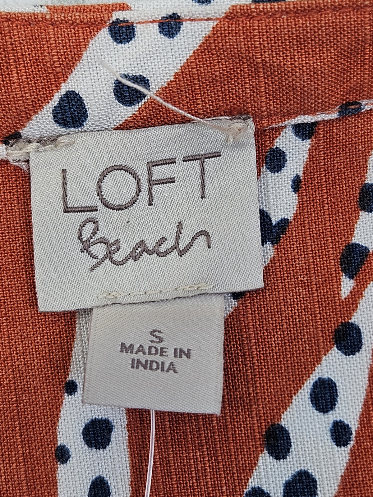 Loft Beach Leafed Button Rompred Small Belted 3/4… - image 7