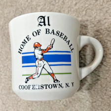AL Home of Baseball Cooperstown NY Vintage Collectable Mug